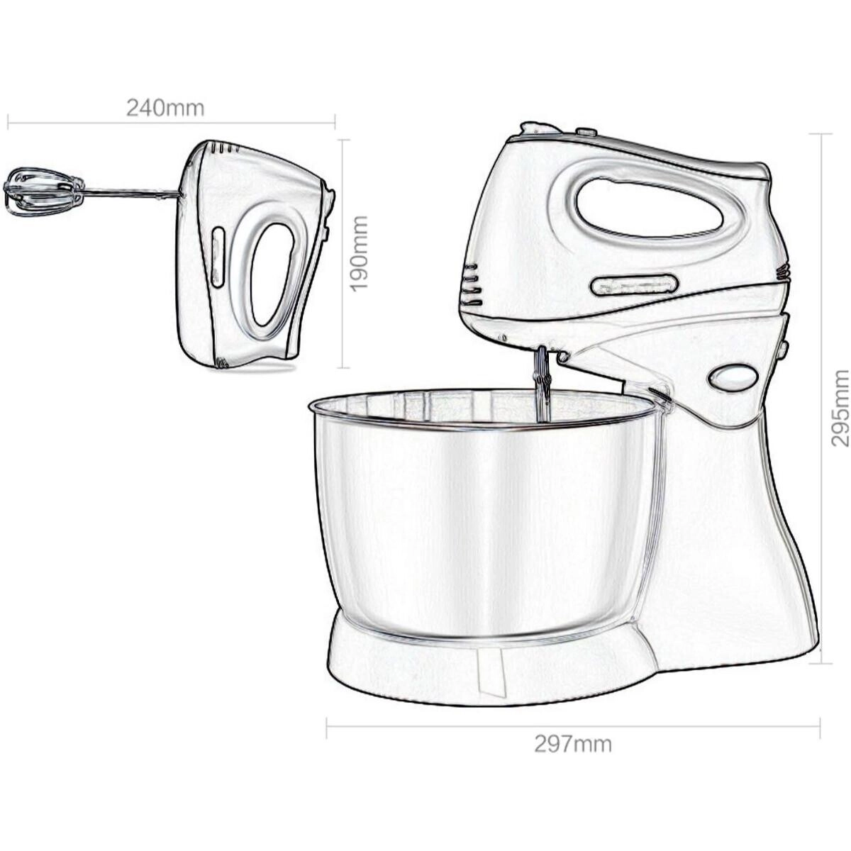 Stand Mixer - 3.5L 350W