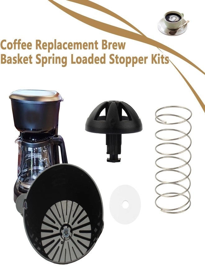 Coffee Brew Basket Spring Loaded Stopper