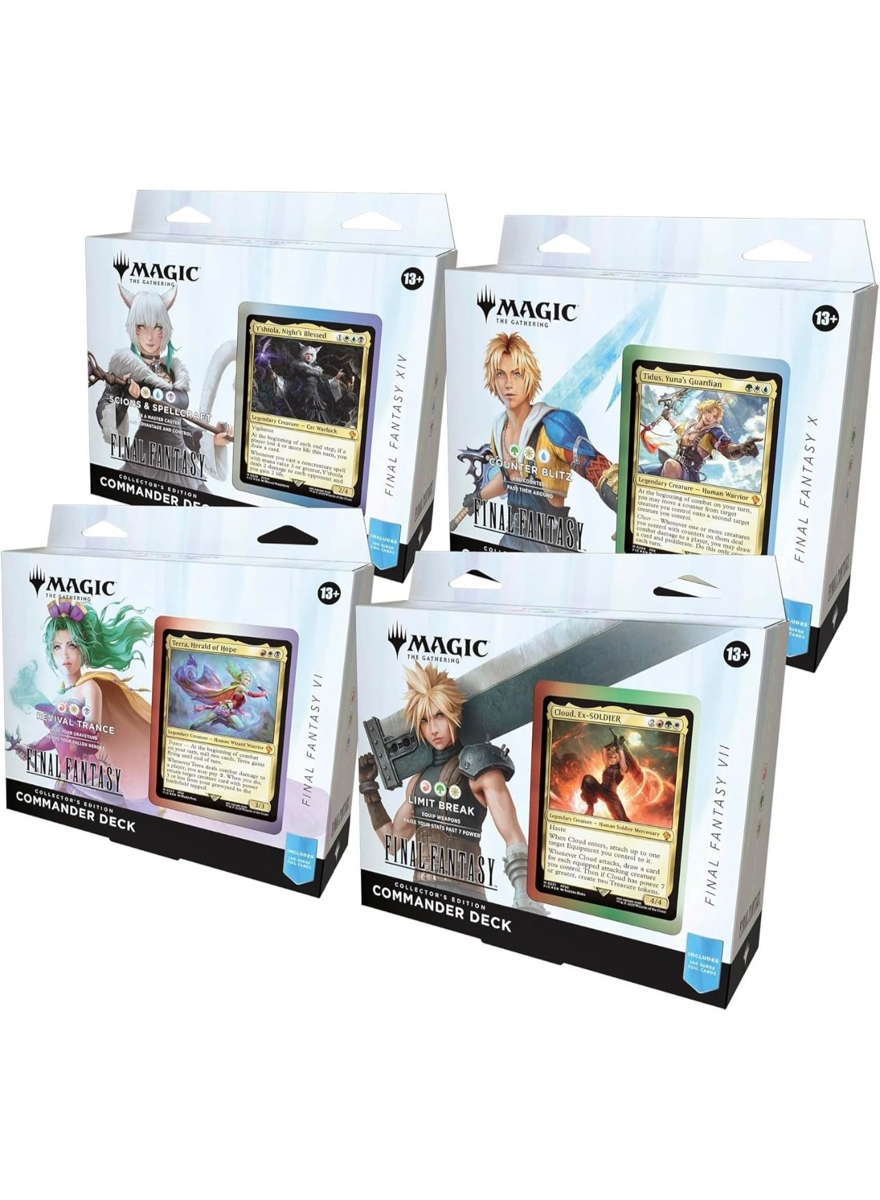FINAL FANTASY VI: Revival Trance - English 100pcs + FINAL FANTASY VII: Limit Break + FINAL FANTASY X: Counter Blitz + FINAL FANTASY XIV: Scions & Spellcraft