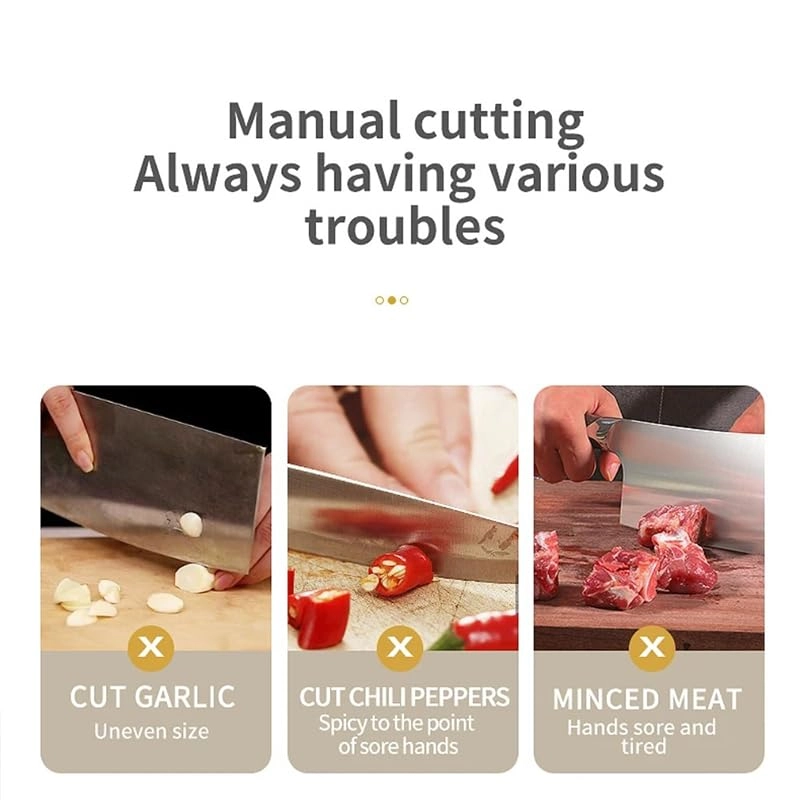 Electric Garlic Chopper - 350 Milliliters Battery Powered