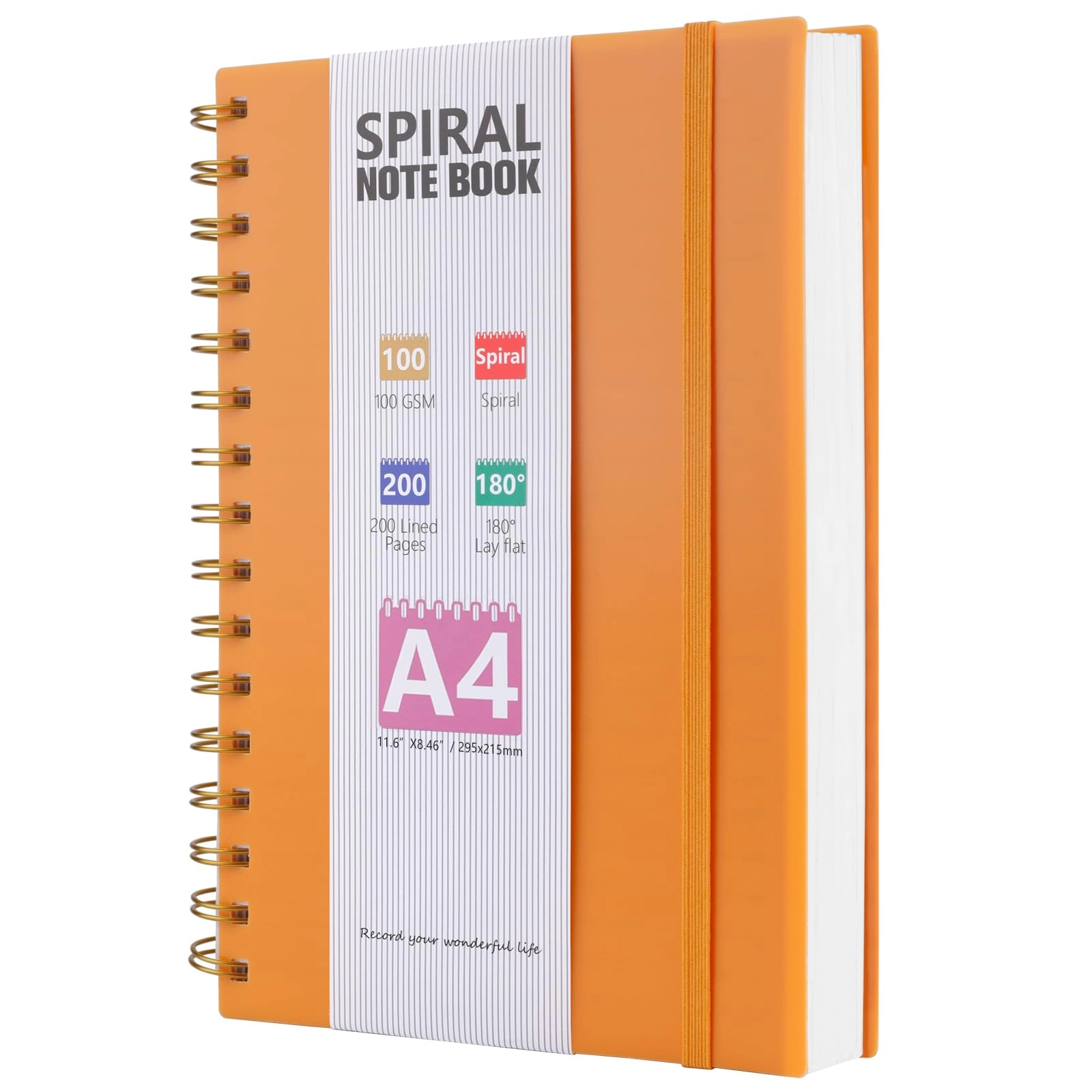Notebook A4 Spiral - Lined 200 Pages