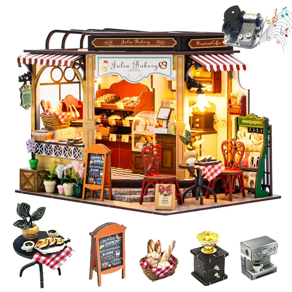 DIY Miniature House Kit - Bakery Shop