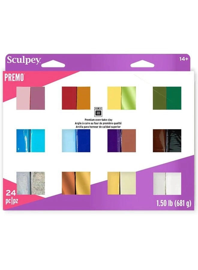 Sculpey Premo - Polymer Oven-Bake Clay 780g 24pcs.