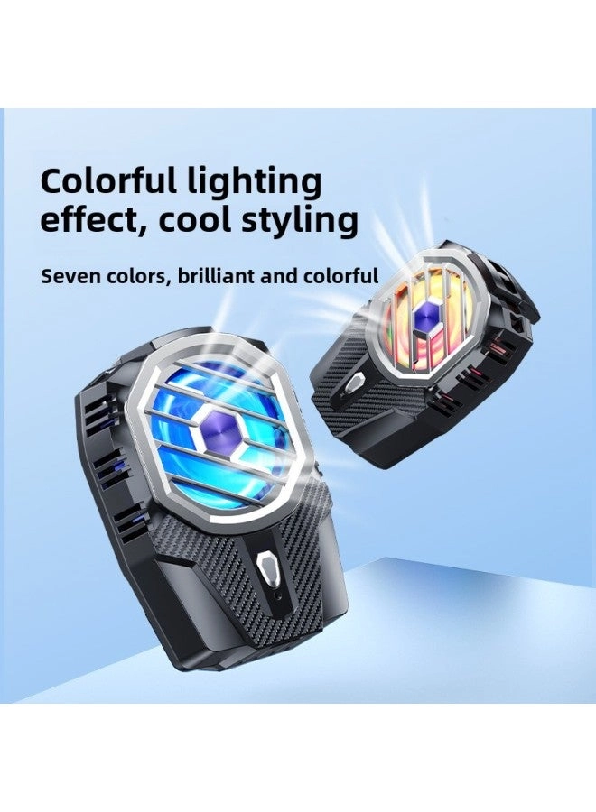 FS06 - Dual-fan Semiconductor Mobile Phone Radiator Live Digital Display