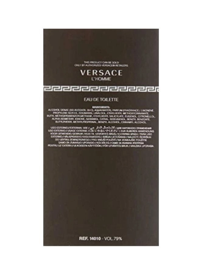 L Homme Eau de Toilette 100ml