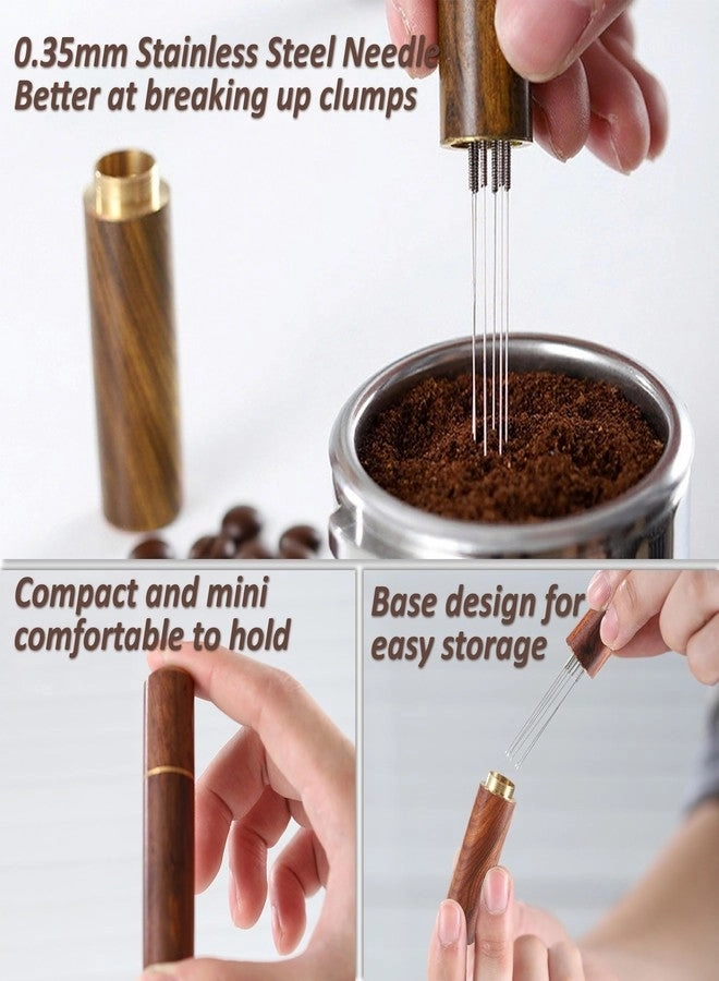 Espresso Tamper - 53.3mm Spring-Loaded + WDT Tool - 6-needle + Puck Screen - 53mm