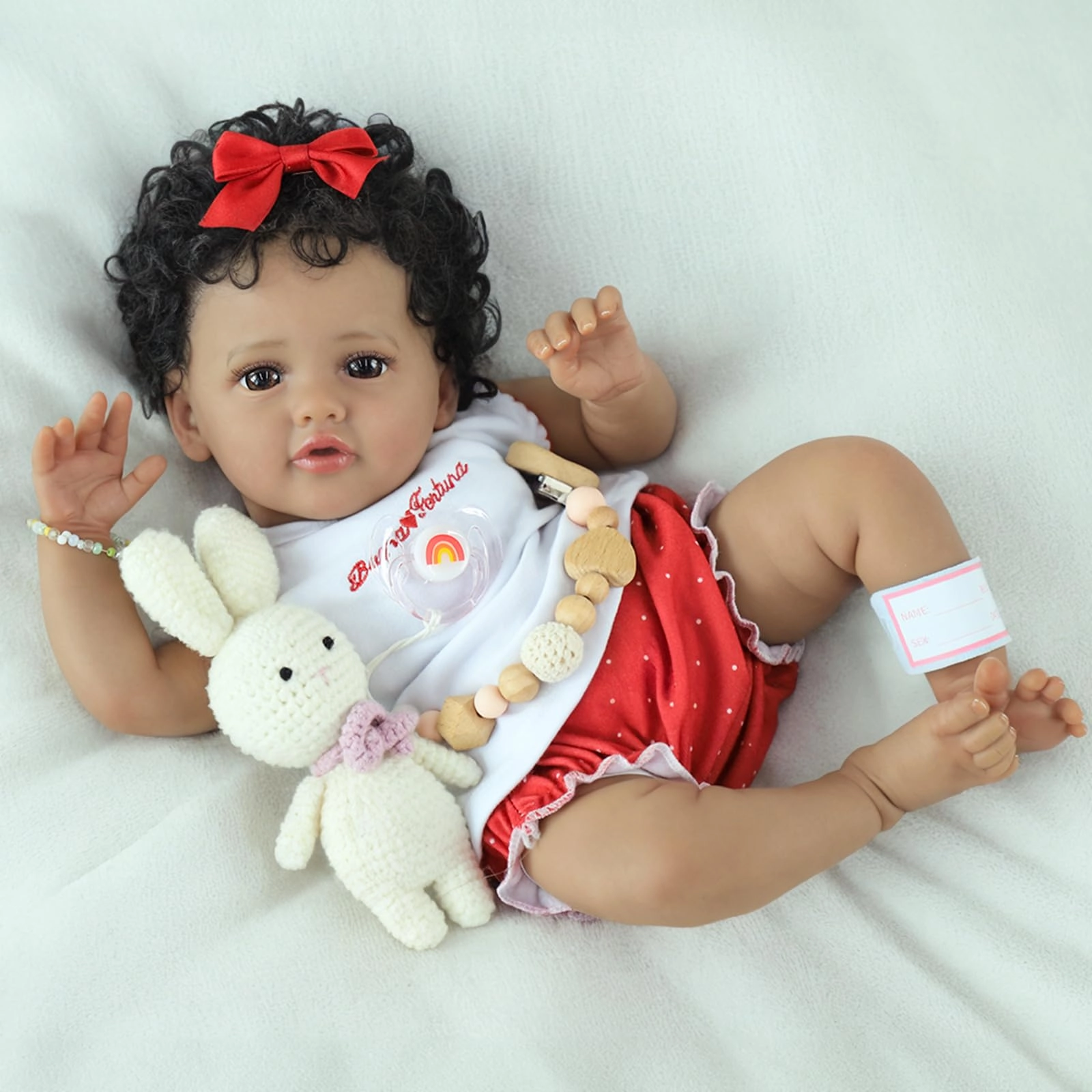 Reborn Baby Doll - 20-Inch Vinyl African American Ages 3+
