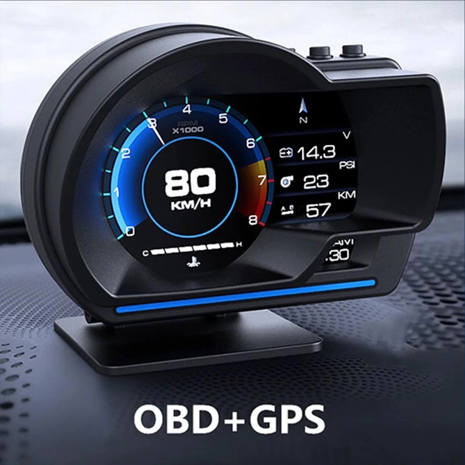 Head Up Display - OBD2 GPS Dual System