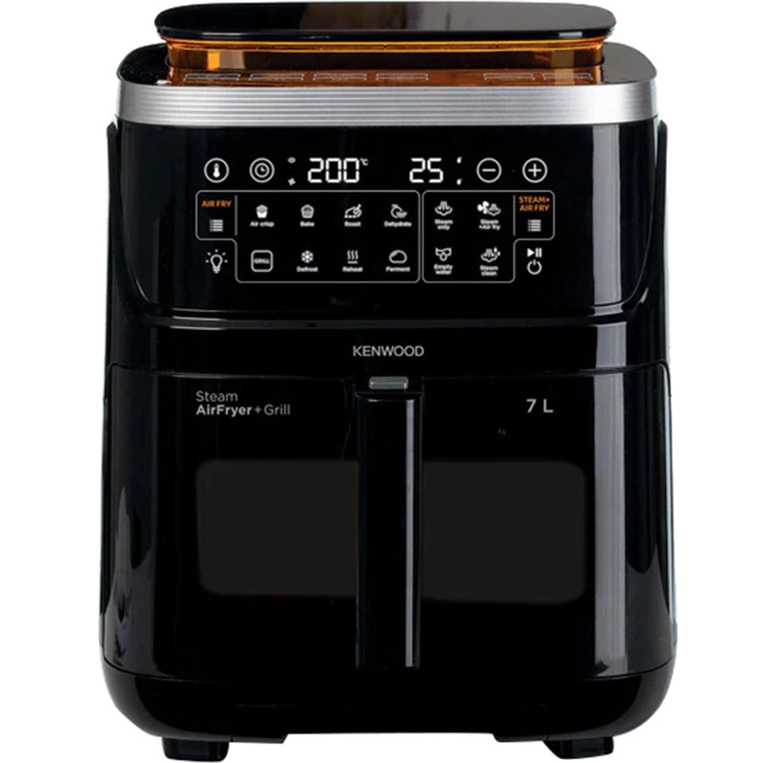 Kenwood Electronics AIRFRYERSTEAM GLASS XXL HFS92.000BK