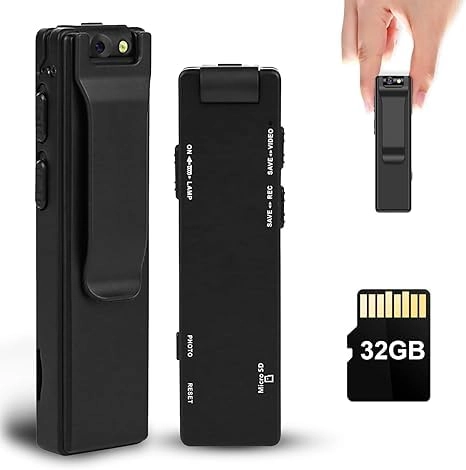 Tkiplay Mini Body Camera - 1080P 32GB