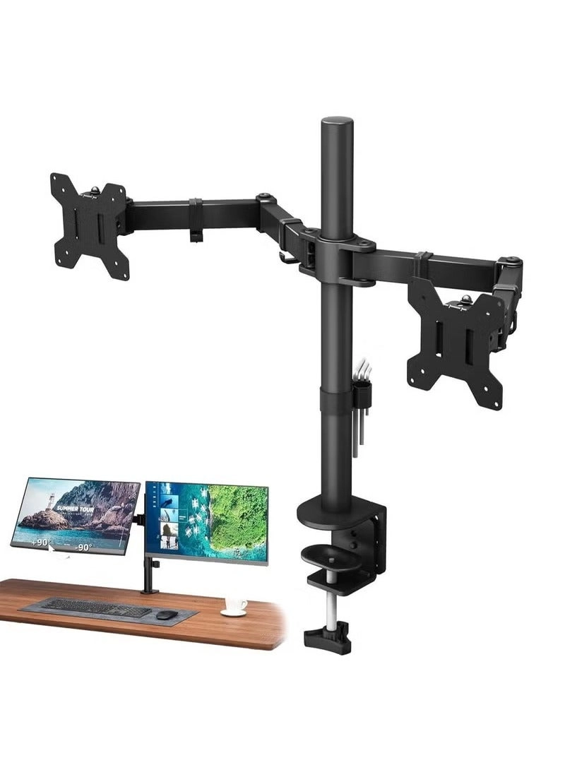 Dual Monitor Mount Stand - dual 13 to 32 Inch 75x75mm 100x100mm