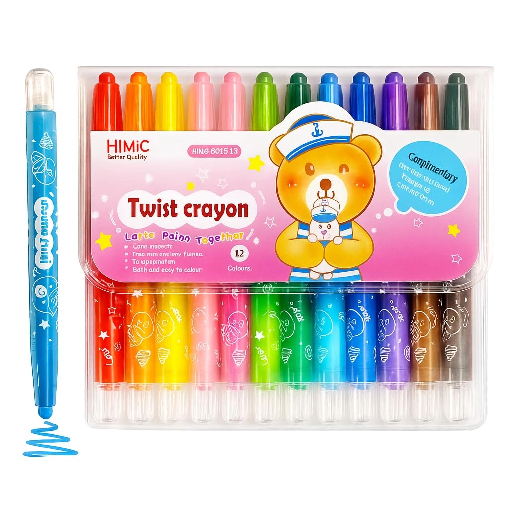 Bright, Bright Rotating Crayon Marker Pen Set - 12 piece(s)