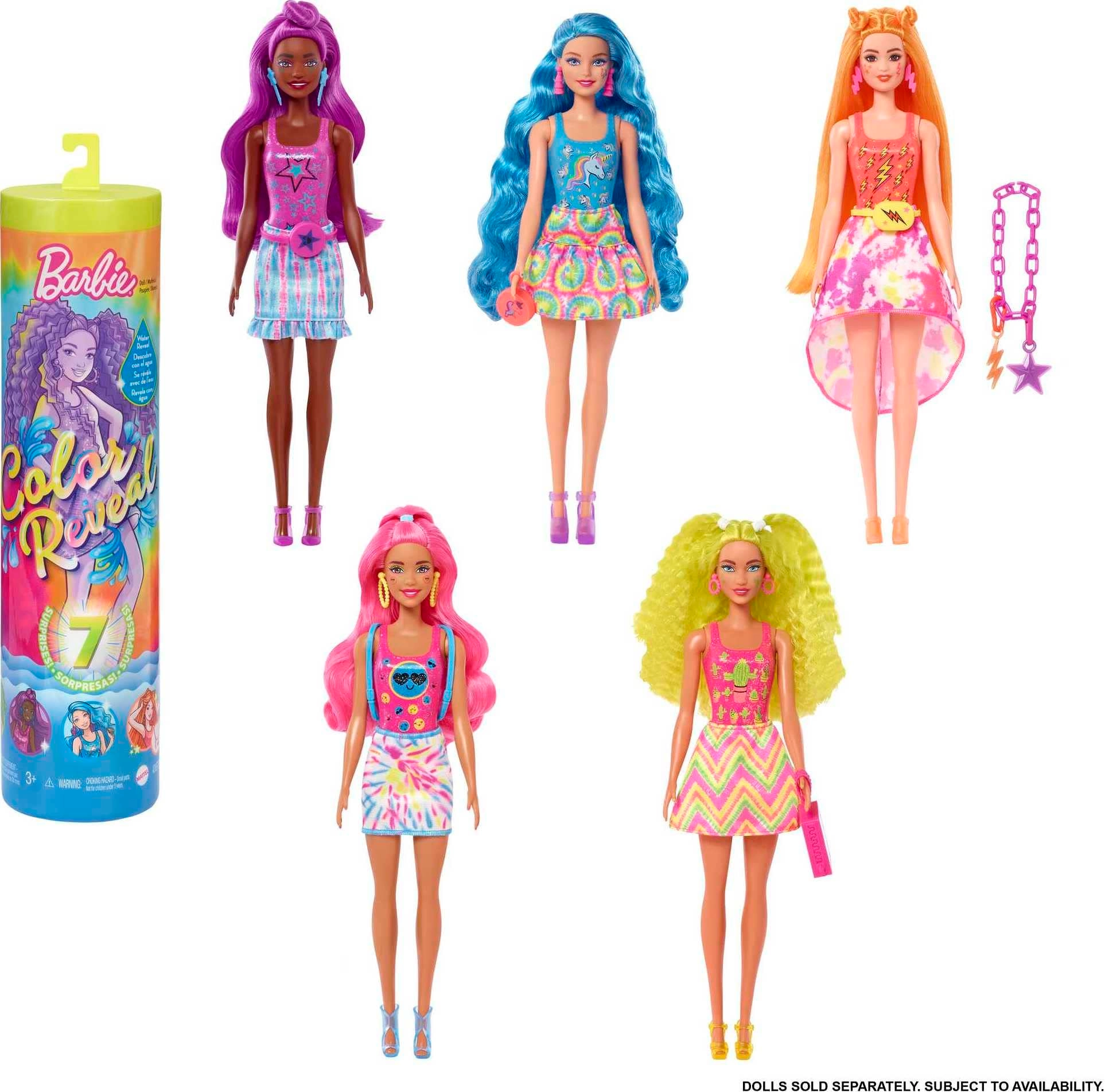 Barbie Color Reveal Giftset - Neon Tie-Dye Asst. (3)