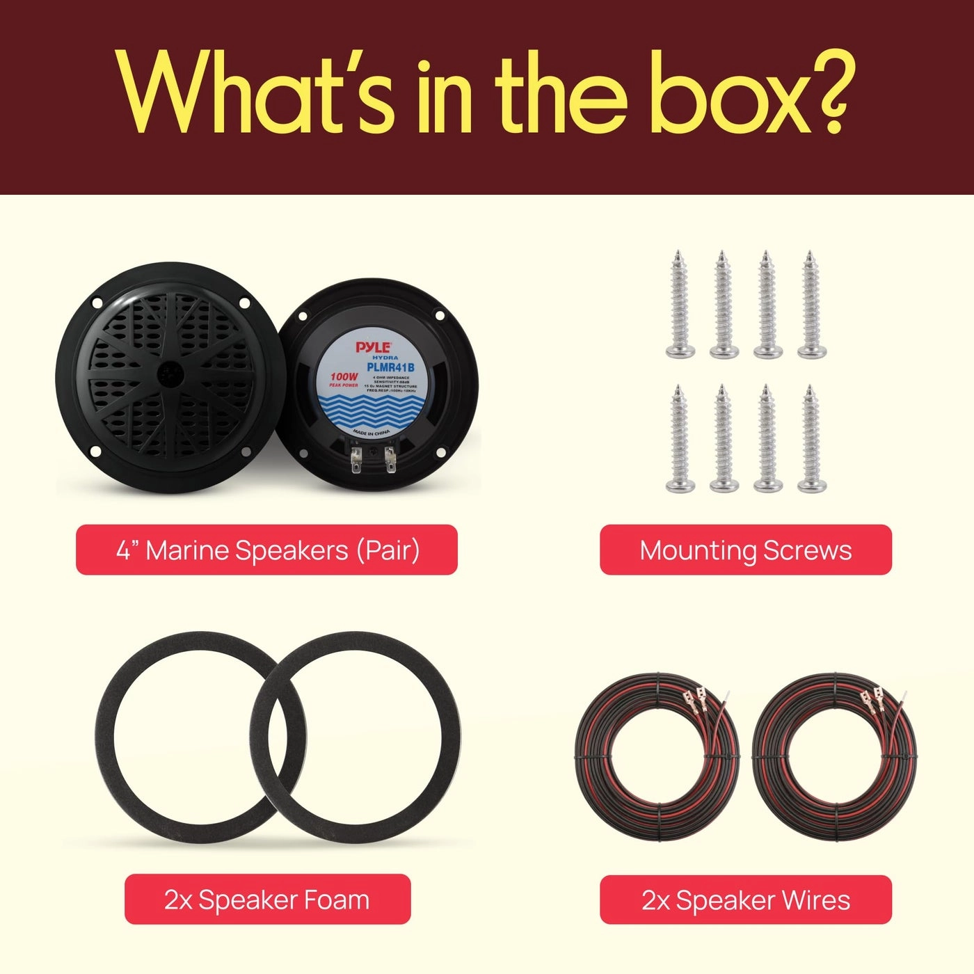 Marine Speakers - 4 Inch