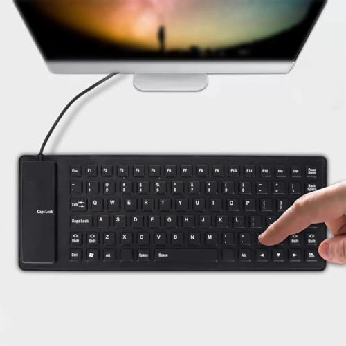 Foldable Silicone Keyboard - Wired