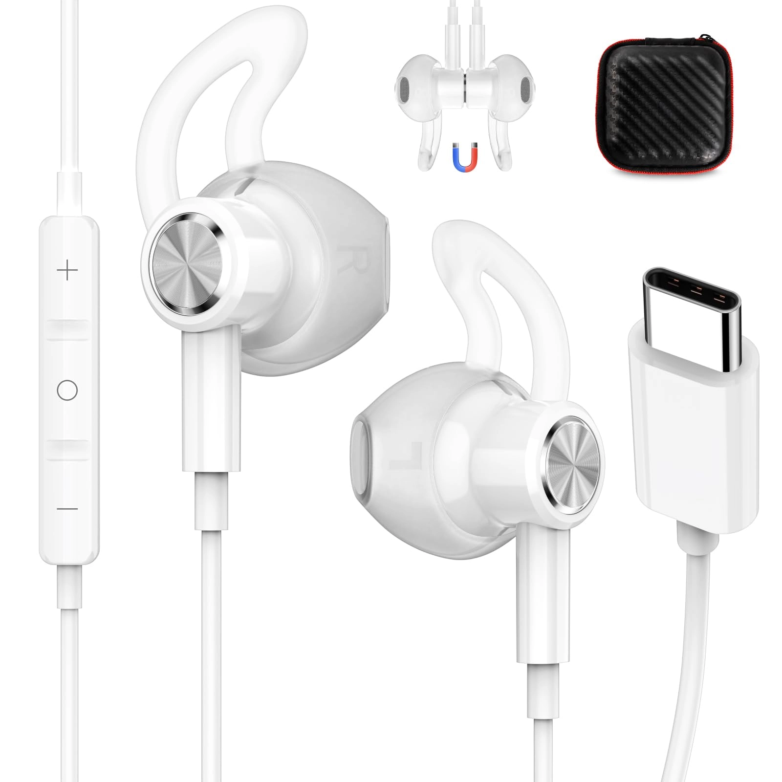 USB C Headphones Wired Earbud