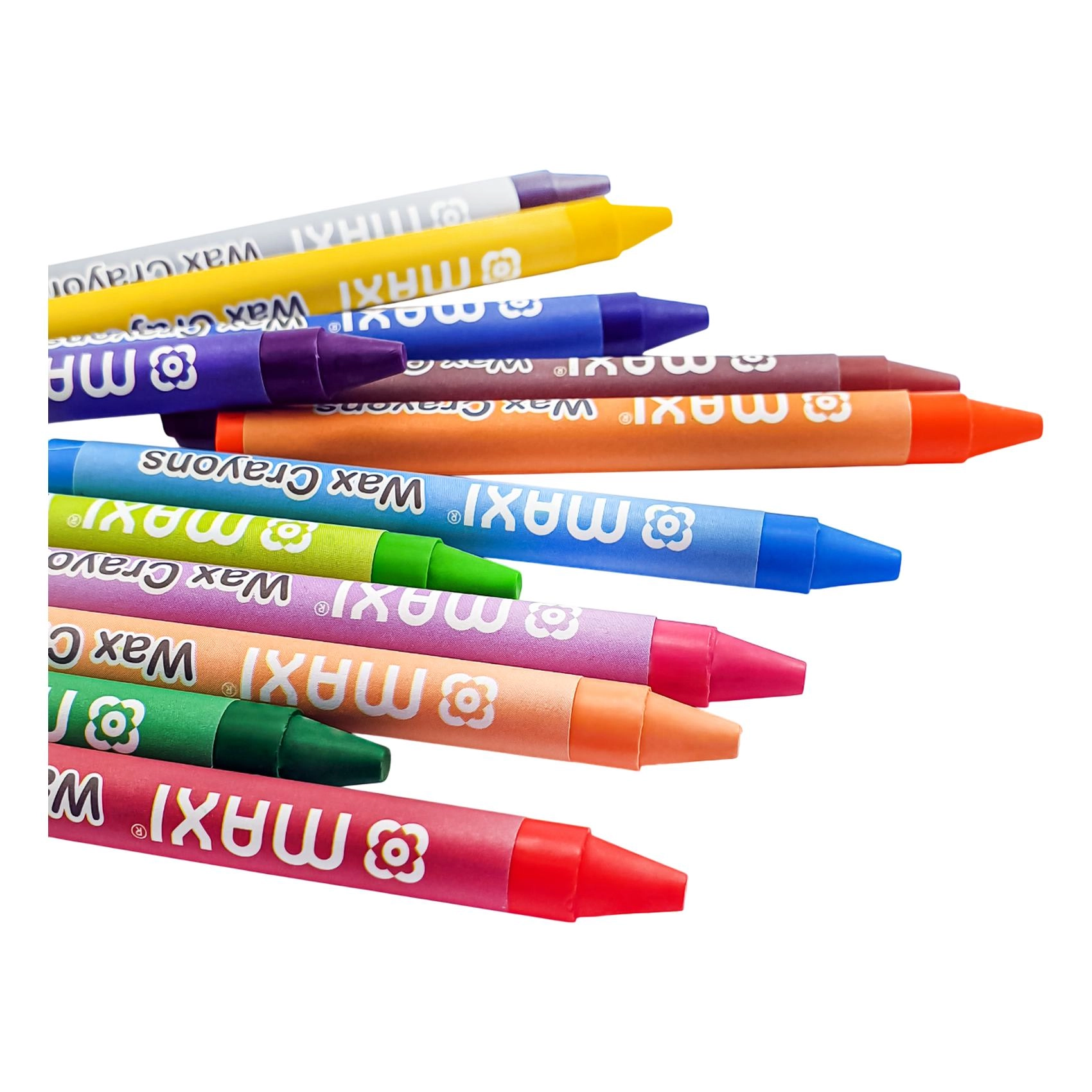 School Stationery Kit - Wax Crayons Colour Pencils Accessories
