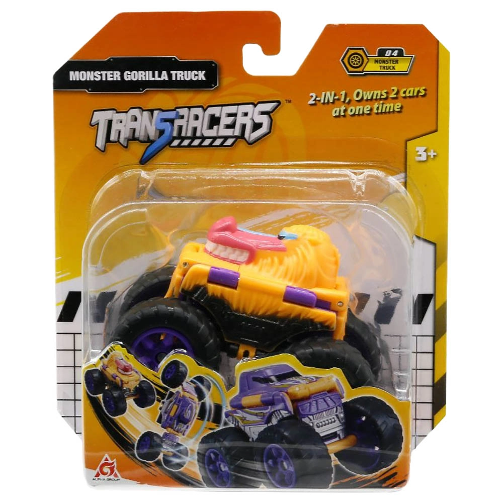 2-In-1 Flip Vehicle Monster Gorilla Truck - Transforming Lightweight