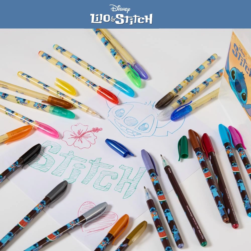 Lilo and Stitch Gel Pen Set - 24 Pack 0.5mm