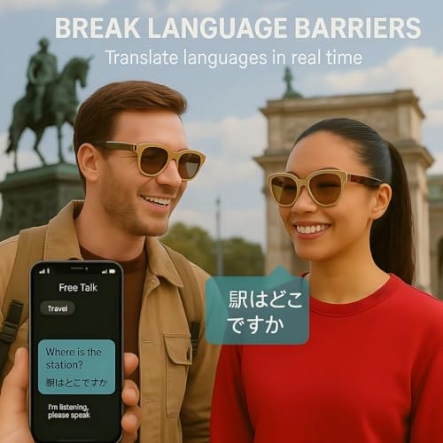 AI Translation Sun Glasses - 164 Languages Bluetooth 5.3