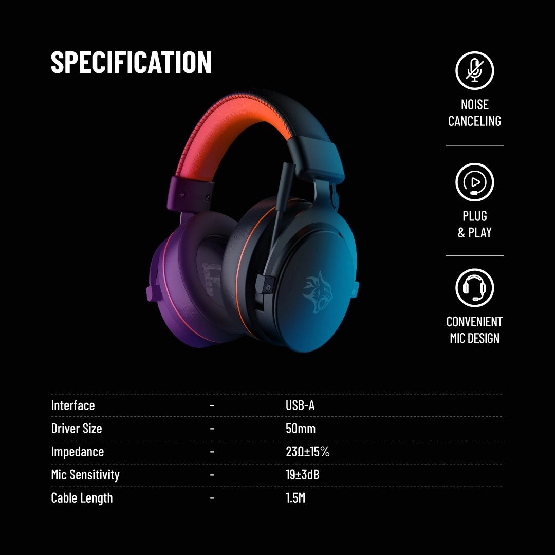 7.1 Surround Wired Headset