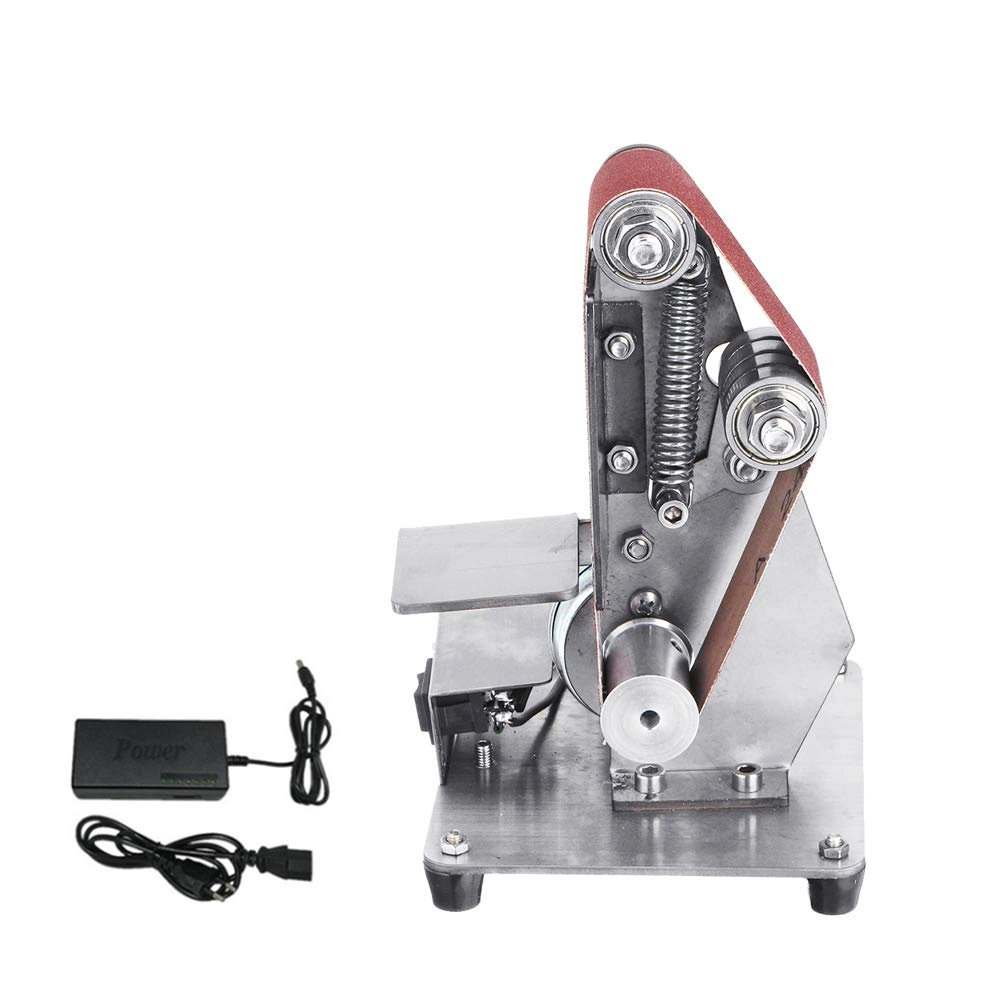 LHTYXX Vertical Mini Electric Belt Machine - 350W Adjustable Speed
