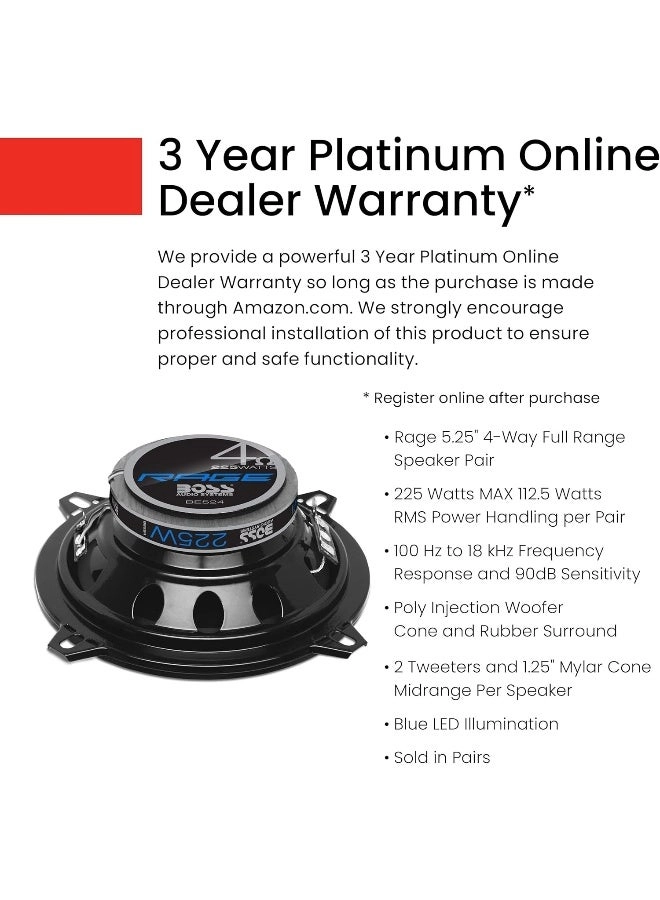 BE524 - 5.25 Inch Full range 4-way