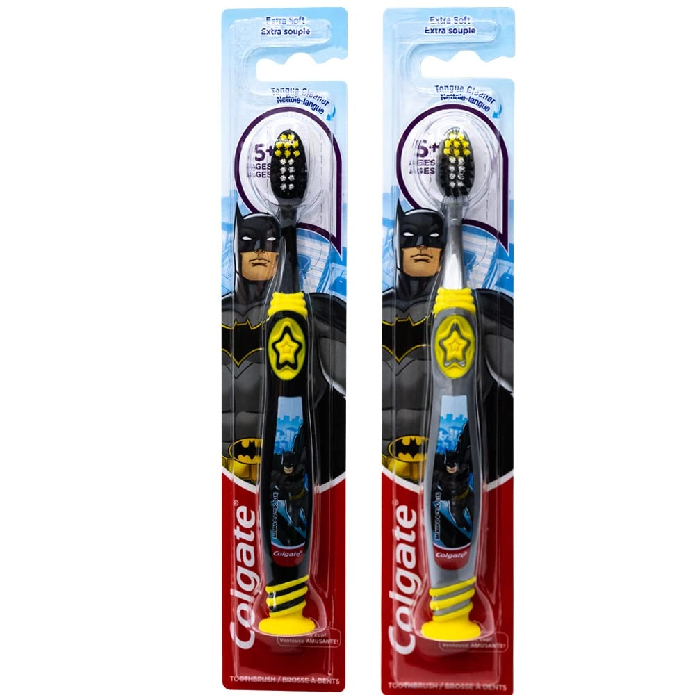 Colgate Batman Toothbrush - Extra Soft 2-Piece Pack