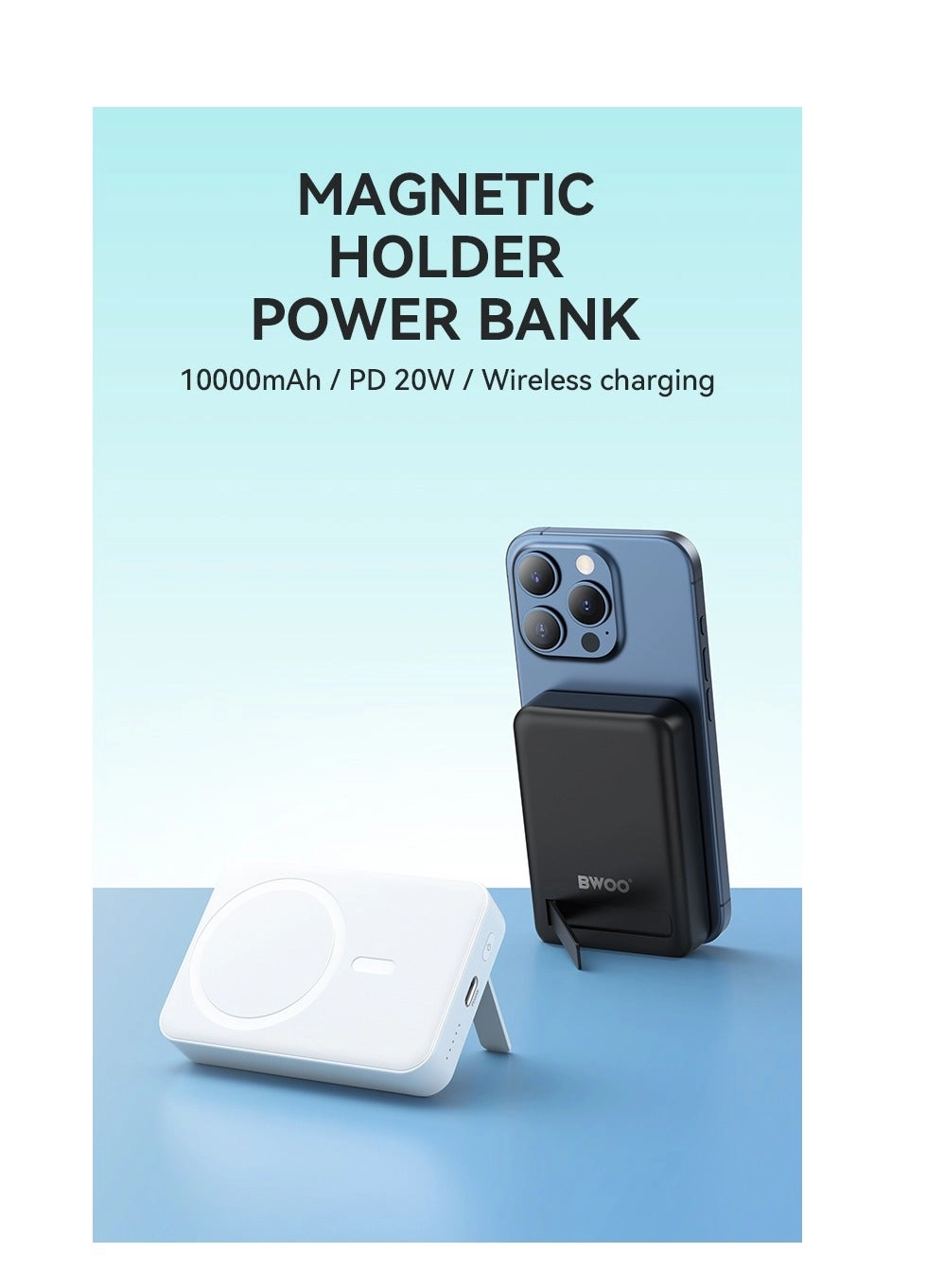 Wireless Magnetic Power Bank - 10000Mah 20W + 15W