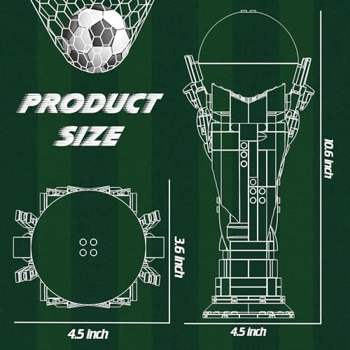 Soccer Trophy Building Blocks - 446 pcs