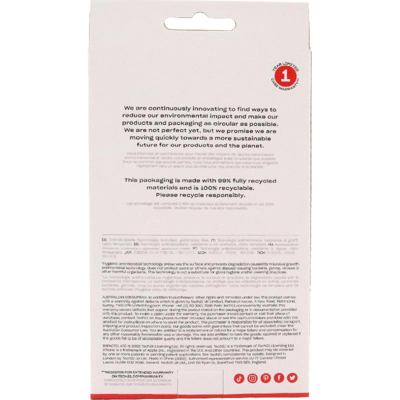 ImpactGlass Toughened Glass Screen Protector for iPhone 13 / iPhone 13 Pro