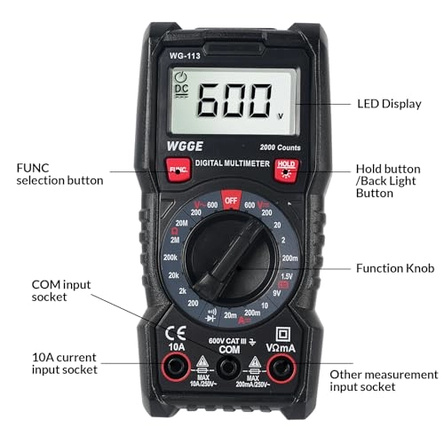 Digital Multimeter - AC/DC Voltage Continuity