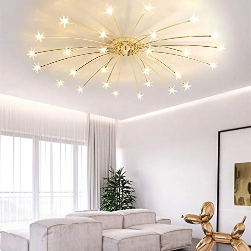 Nordic Art Stars Ceiling - G4 21 head Black and white light
