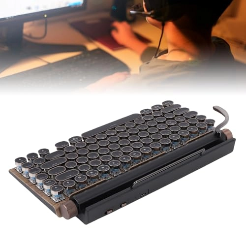 Retro Typewriter Keyboard - Wired/Wireless