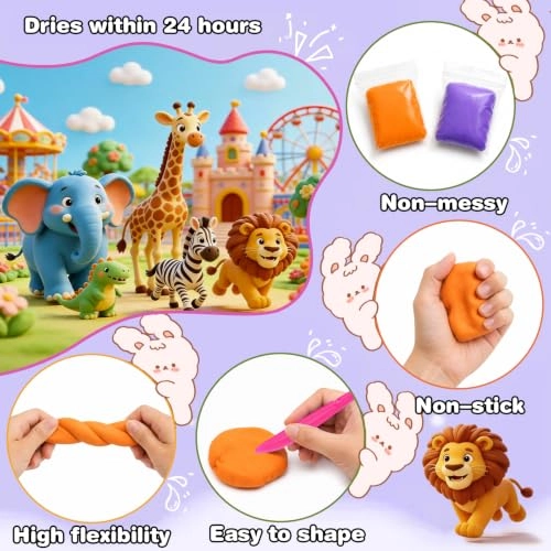 Air Dry Clay - Ultra Light NonToxic 96pcs.