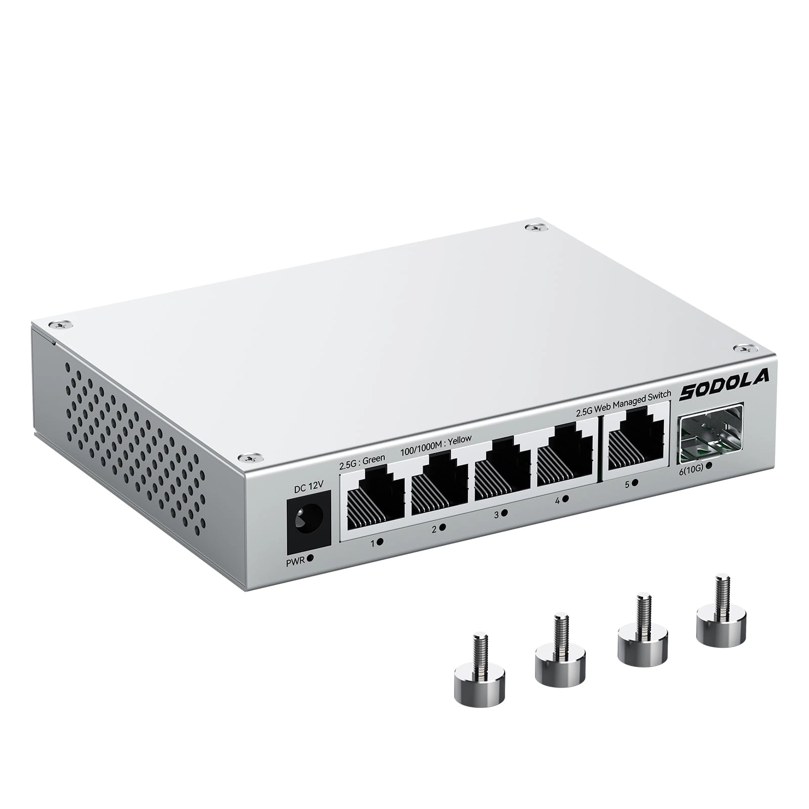 Shenzhen hongyavision Technology Co.,Ltd. 5X2.5G RJ45+1X10G SFP+(Web Managed) - 6-ports