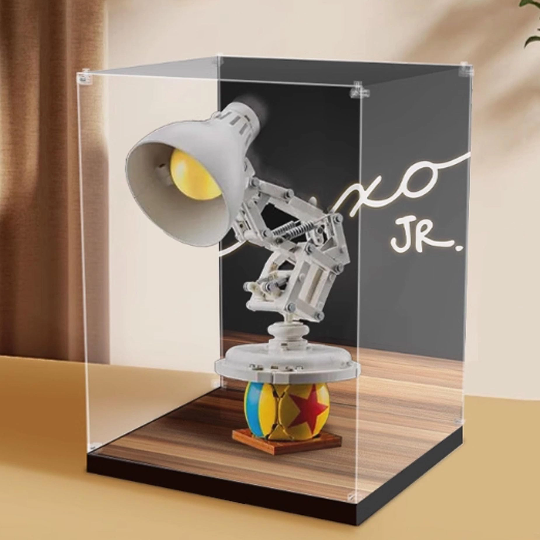 PHOVKFR Acrylic Display Box for LEGO Small Table Lamp 21357 - 3mm thickness