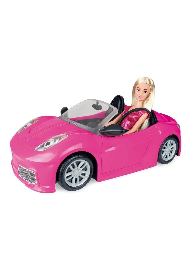 Power Joy Leila Dream Car - 35cm + Doll - 30cm Ages 3+