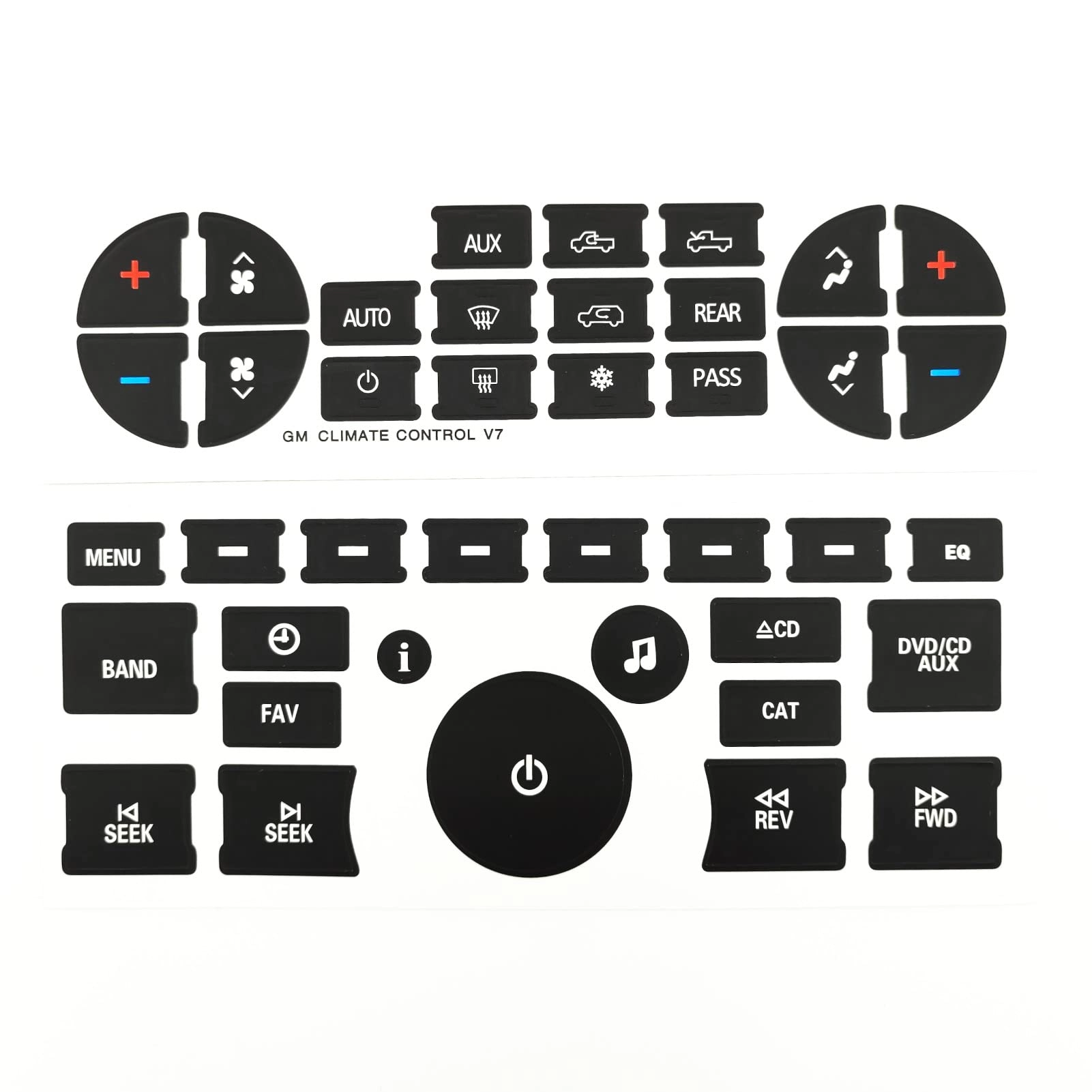 Radio Dash Button Repair Kit