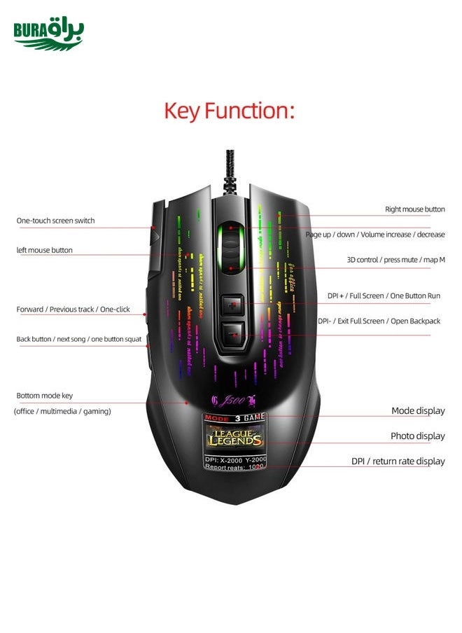 J500 Gaming Mouse - Wired