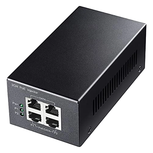 PoE Extender - 2 Output PoE Ports 30 watts per port 60 watts input 802.3bt/802.3at/802.3af 1000 Megabits Per Second
