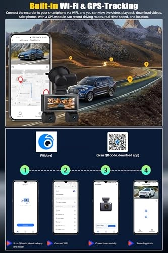 Car Dashcam - 2K+3*1080P