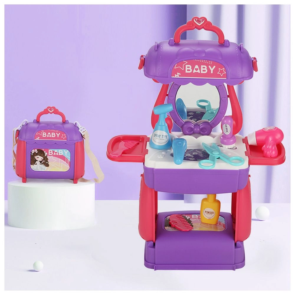 Role Play Beautician Toy Set Satchel - 21 pcs (SBF-LS_RPST_HSPU)