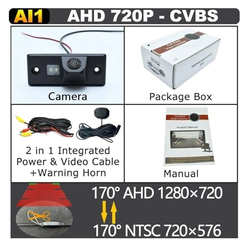 Reverse Camera - low light night vision RCA 1280 x 720