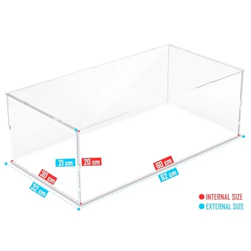 Clear Acrylic Model Car Display Case - 1pc 1/8 1/10 Lego 42083/42096/42125/42143