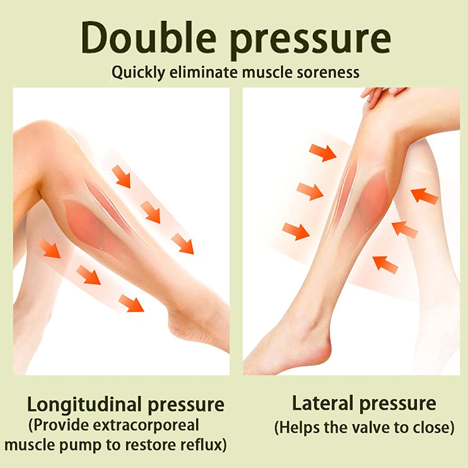Calf Air Massager - Cordless 3 Modes Hot Compress
