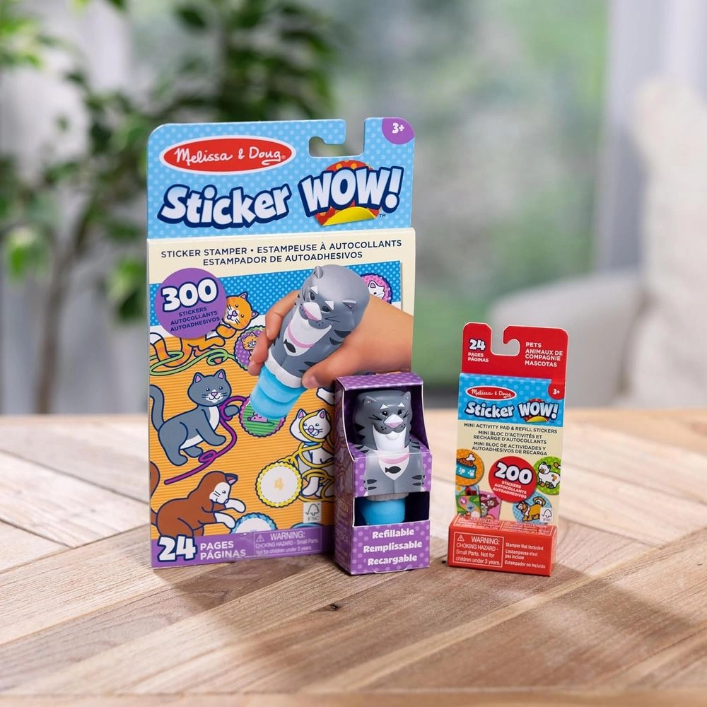 Sticker Wow! Stamper + Mini Activity Pad + Refill Sticker Roll