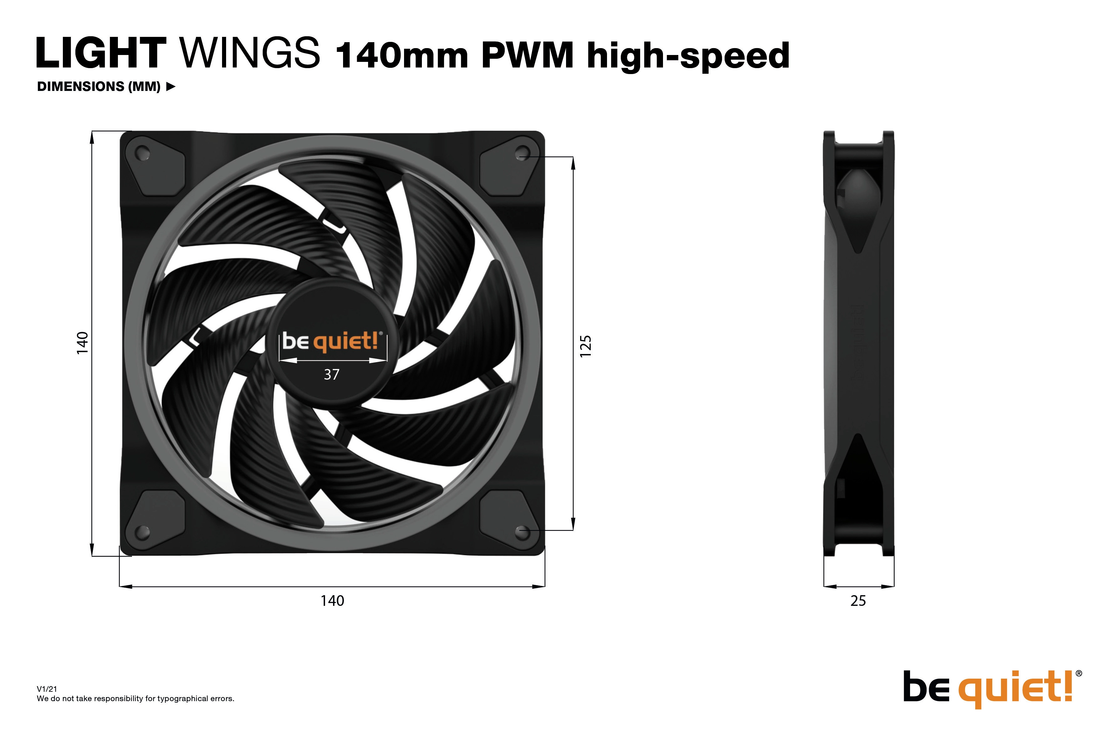 Light Wings - 3 fan(s) 140mm