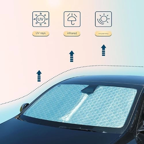 Car Windshield Sun Shade - silver 1 piece(s)