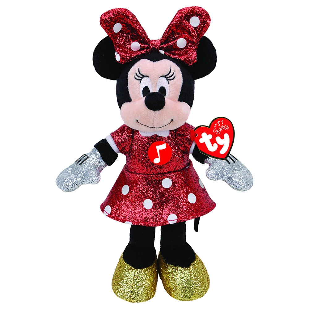 Minnie Mouse Beanie Buddy - Red With Sound Medium Ages 3+